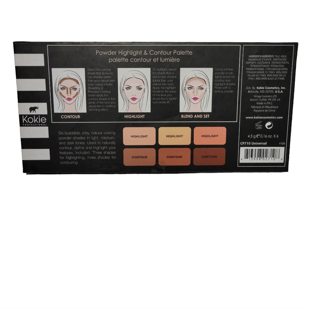 NWOT Kokie Professional Powder Contour Palette
